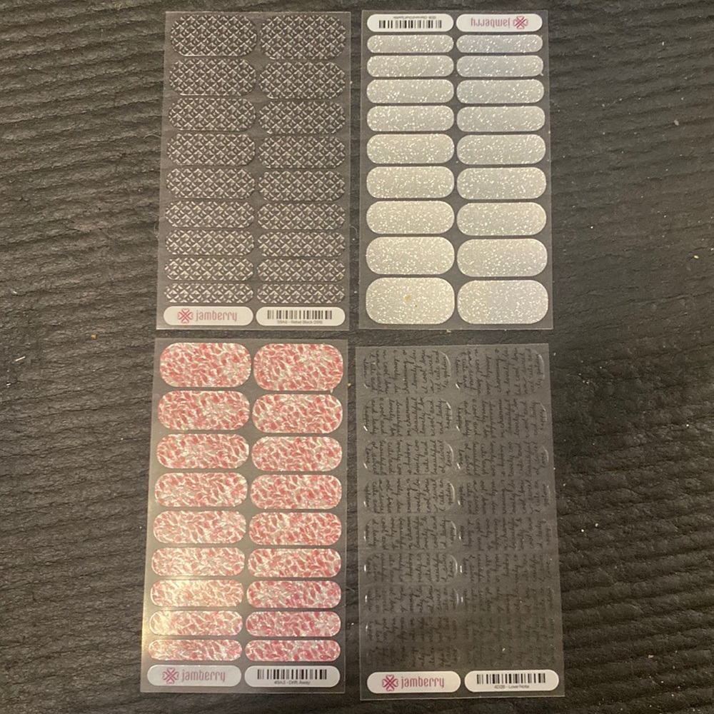 4 Jamberry nail wraps